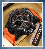 Reloj Militar Para Hombre SANDA Resistente Al Agua 50m Con Pantalla LED Y Cuarzo Deportivo Reloj De Pulsera Grande Con Luz Nocturna Y Alarmas - details 12