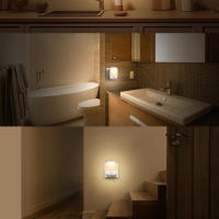Lámpara De Noche LED Con Sensor De Movimiento Para Habitación Infantil EU Plug Automático De Atardecer a Amanecer Sensor Dimmable Sin Cable Para Armario - details 16