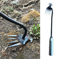 Herramienta De Jardín De Acero Manganés Para Remover Malas Hierbas Y Tierra Suelta Herramienta Manual De Jardinería Con Mango De Plástico - details 1