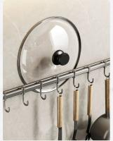 Organizador De Cocina Colgadores Para Utensilios De Cocina Soporte Para Cuchillos Y Tablas De Cortar Almacenamiento De Cubiertas De Cuchara Accesorios De No Perforar Metal - details 12