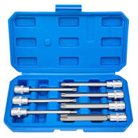 Juego De Llaves Torx Estrella Extra Largo 7 Piezas T25-T60 CR-V Y S2 Material 3/8" Drive Longitud 110mm - details 0