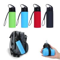 Botella Deportiva De Silicona Plegable Y Desmontable 600ml Portátil Y Ligera Con Tubos De Absorción Accesorios Para Exteriores Reutilizable - details 1