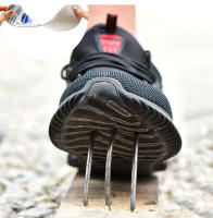 Zapatos De Seguridad Para Hombres Con Punta De Acero Antideslizantes Y Antipinchazos Zapatillas De Trabajo Indestructibles Tamaño Ajustable Para Adultos - details 8