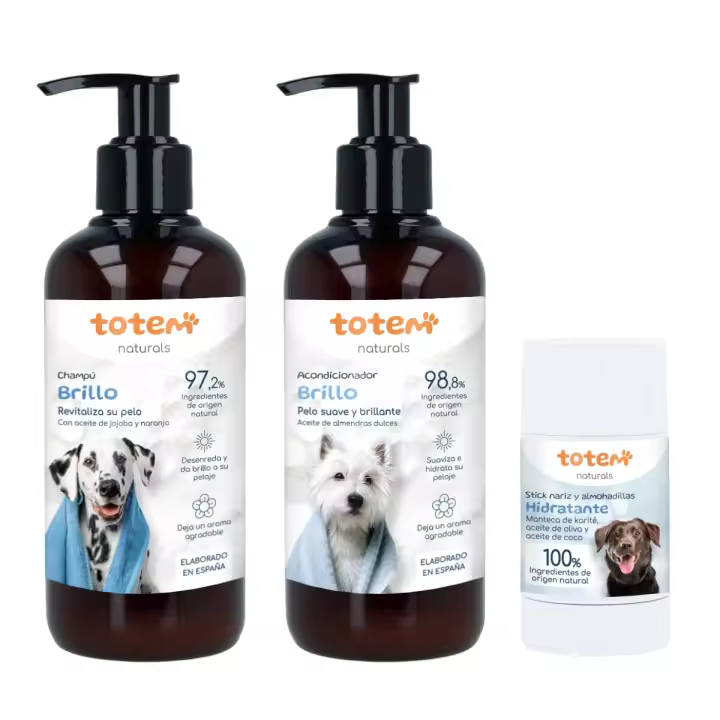 Totem Naturals | Pack Suavidad e Hidratación: Stick Nariz y Almohadillas 30 g + Champú 250 ml + Acondicionador 250 ml Natural - 1