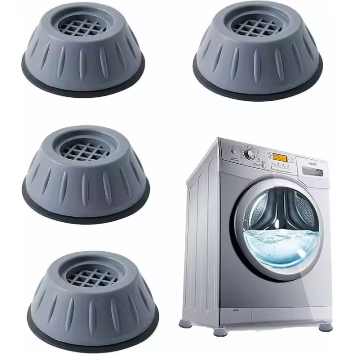 Almohadillas Antivibración Goma Antideslizante 4 Piezas Almohadillas para Pies de Lavadora Almohadillas Antivibración Pies de Lavadora Universales para Lavadoras y Secadoras. Girasol - 1