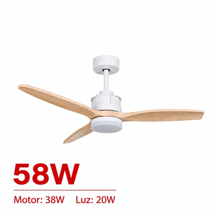 OstarkDom Ventilador de Techo Moderno con Luz LED Regulable, Motor DC Ultra Silencioso, Función Verano/Invierno, 6… — oferta en Miravia