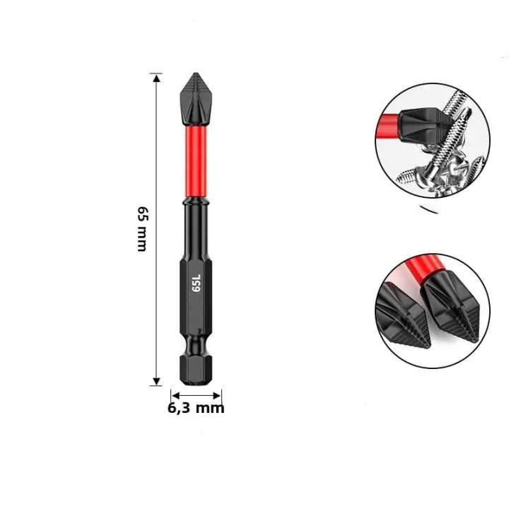 Broca De Tungsteno Con Atracción Magnética Y Resistente Al Deslizamiento Para Destornillador Fijación Eléctrico Broca Universal De Precisión Para Trabajos De Madera - 1