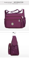 Bolso Bandolera Mujer Grande, Bolso de Hombro Nylon Impermeable con Correa Ajustable Bolsos Bandolera Mujer con Múltiples Bolsillos Bolso Crossbody Mujer Casual Ligero para viajes, negocios, escuela - details 3