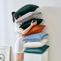 Funda De Cojín De Velours Con Pompom Tamaño 30x50cm 45x45cm 50x50cm Lujo Rustico Para Sofa Dormitorio Y Coche Estilo Americano - details 6