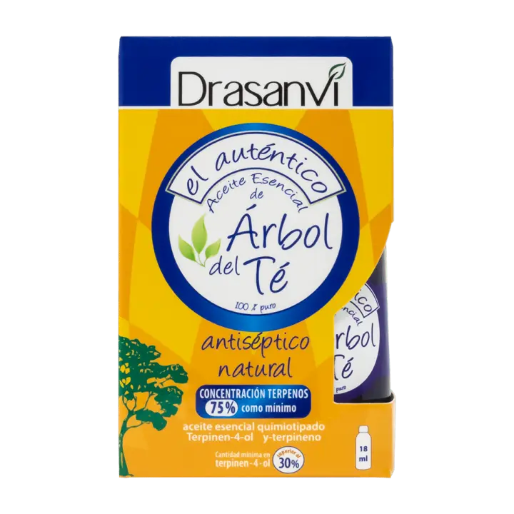 Drasanvi Teebaumöl 100% Rein – 18 Ml, Antiseptisch, Gegen Bakterien, Pilze & Hautirritationen