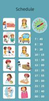 Reloj Montessori Para Enseñar La Hora Set De Actividades De Aprendizaje Temprano Moverable Educational Resources Reloj De Hora Para Niños - details 4