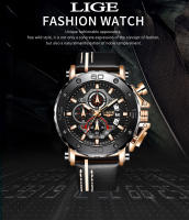 Reloj De Pulsera Militar LIGE 2024 Para Hombre Nuevo Deportivo De Lujo Con Correa De Silicona Resistente Al Agua Y Shock Reloj Cuarzo De Gran Diámetro - details 10