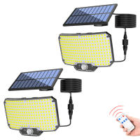 Lámpara Solar LED 234 Luces Sensor De Movimiento IP65 Impermeable Control Remoto Para Exterior Jardín Seguridad Luz De Fosa - details 5