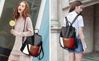 Mujer Bolsos Mochila Niña Vestir Antirobo Pequeña Casual Bandolera Portatil PU Cuero Piel - details 1