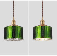 Lámpara Colgante Minimalista Japonesa De Vidrio Creativa Y Personalizada LED Verde En Bronce Para Iluminación De Habitaciones Y Salones - details 17