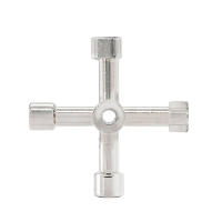 Llave De Triángulo Universal Multifuncional 4 Maneras Para Plomero Clavija Para Mangueras Caja De Medidores De Gas Y Electricidad Radiadores - details 2