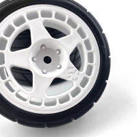 Pneumáticos De Carreras RC RS Para Carrocería En Carretera Adecuados Para 1/10 Tamiya TT01 TT02 XV01 TA06 PTG-2 HPI HSP KYOSHO Chevrolet C3 Ruedas De Plástico - details 6