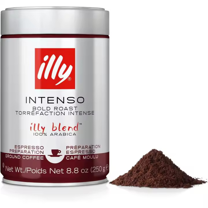 Café Molido  Illy TUESTE Intenso 250 Gr - Sabor Intenso y con Cuerpo - 1