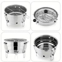 Barbacoa Portátil BOPORO - Parrilla de Carbón de Acero Inoxidable - Utensilios de Cocina - Picnic Al Aire Libre - details 1