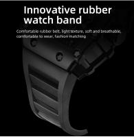 Reloj Deportivo De Cuarzo Para Hombres Con Pantalla Grande Resistente Al Agua Y Luminoso De Material De Aluminio Y Goma Estilo Casual - details 7