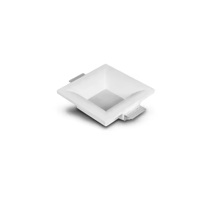 Ledkia Downlight LED 9W Cuadrado Integración Escayola/Pladur Corte 223x223 mm UGR17 2700K Blanco Cálido - 1