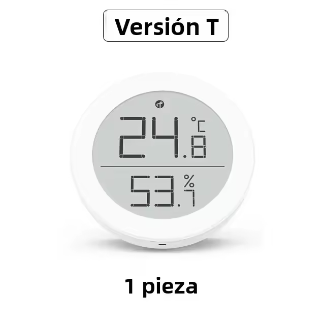 Sensor De Temperatura Y Humedad Qingping T Versión Bluetooth Compatible Precisión Alta Termómetro Inteligente Para Interior Compatible Con Apple HomeKit - 1