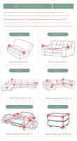 Fundas de sofá Jacquard impermeables，Fundas de sofá elástica ajustable, Protector de muebles de alta elasticidad para sala de estar, dormitorio, decoración del hogar, Color sólido，Funda de sofá - details 1