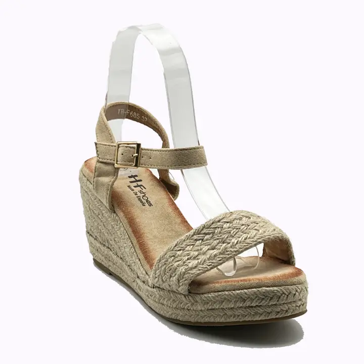 JZ Hermanos Zapato de Estilo Alpargata con Suela de Esparto Trenzado - 1
