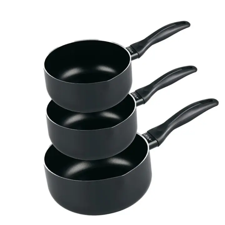 Plaza Tres Aguas - Cazo Aluminio Cazo De Cocina Con Pico Vertedor Aluminio Revestimiento Antiadherente Para Inducción Gas Vitrocerámica y Eléctrica Ideal Para Freír16-18Cm  - Lifestyle - 1