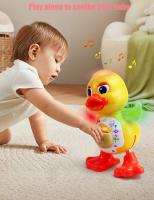 Pato Electrónico Que Danza Con Ojos Parpadeantes Y Luz Flashing Juguete Educativo De Animales Cartoon Divertido Para Niños Regalo - details 6