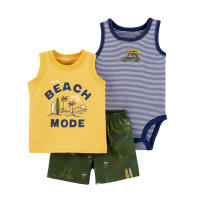 Nueva ropa infantil de verano para niños, bebés y niños pequeños, pantalones cortos de manga corta, camisetas, trajes de tres piezas. - details 30