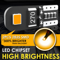 2x Luces LED T10 Para Vehículos Bombillas W5W Canbus 6000K Luz Interior Del Coche Lámpara De Lectura Luz De Placa De Licencia Naranja Universal 12V 1W - details 1