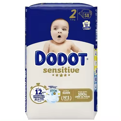 Dodot Sensitive Recien Nacido Talla 2 58 Uds - 1