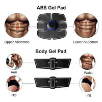 Estimulador Muscular EMS Inteligente Inalámbrico Para Entrenamiento ABdominal Y BRAZO Parches De Ejercicio Recargables Por USB Instrumento De Forma Corporal Portátil Para El Hogar - details 6