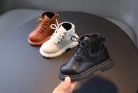 Botas Cortas Para Niños Y Niñas Antideslizantes Cuero Suave Tacón Plano Temporada Otoño E Invierno Moda Primavera Verano - details 3