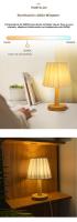 Lámpara De Mesa Nórdica Plegable Con USB 5V Y 220V Luz Nocturna Para Decoración Del Hogar Y Ambiente De Dormitorio - details 4