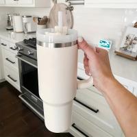 Vaso de piezas con pajita, botella de agua al vacío de doble pared de acero inoxidable de 40Oz, adecuado para viajes, deportes, conducción en coche, 1 unidad - details 0
