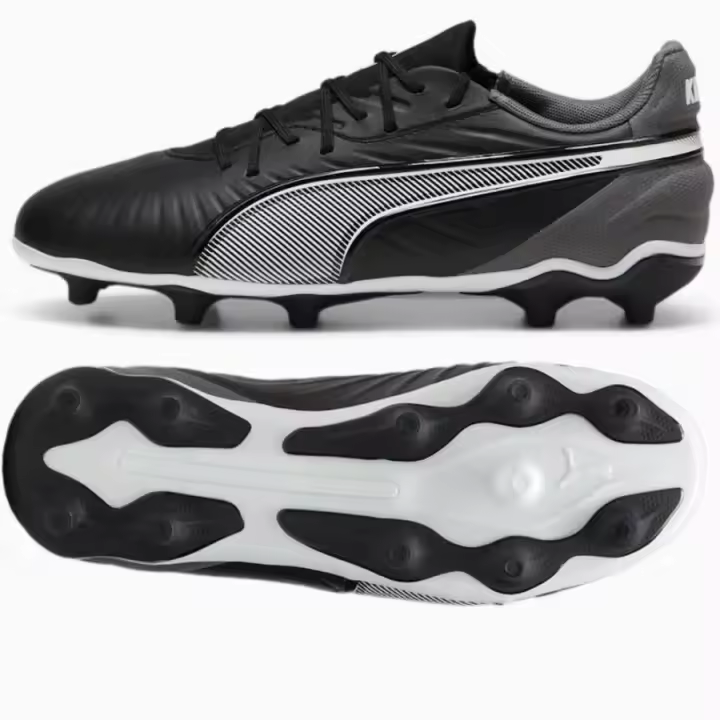 Puma King Match FG/AG Jr 108048-01 football shoes – Botines de fútbol junior con suela versátil para césped natural y artificial, diseño ergonómico y materiales de alta durabilidad para máximo rendimiento. - 1