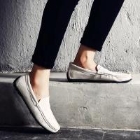 Zapatos Casuales Para Hombre De Cuero De Alta Calidad Mocasines Con Cordones Tamaño 38-47 Diez Colores Slip-on Zapatos De Conducción Moda Transpirables Y Massajeados - details 14