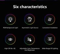 Lámpara De Escritorio LED Curva 40cm Luz De Pantalla Para Trabajo Estudio Juego Habitación RGB Ambiente De Fondo Moderna - details 1