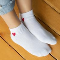Calcetines Bajo De Corbata En Forma De Corazón Para Mujer 5/10 Pares Absorbentes De Sudor Transpirables Cómodos Estilo Dulce Para Primavera Verano - details 4