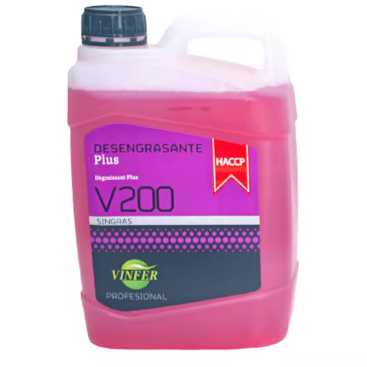 Desengrasante Plus V200 Vinfer 5 Litros para Limpieza de Superficies - 1