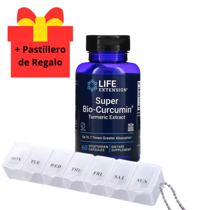 Life Extension Super Bio-Curcumin® Extracto de Curcuma 60 Caps Vegetarianas - Alta Absorción - Amplio Alcance de Beneficios - 1