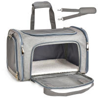 Mochila Porta Mascotas PETRAVEL Para Perros Y Gatos Pequeños Bolsa De Viaje Suave Aprobada Por Aerolíneas Impermeable Y Transpirable Para Transporte Y Salidas - details 3