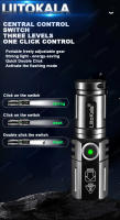 Linterna Mini LiitoKala LF-535 LED Blanca Con Láser Recargable 16340 700mAh Impermeable Distancia De Iluminación 100-200 M - details 14