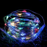 Luces De Navidad LED De Hilo De Cobre Para Decoración De Árbol De Navidad Dormitorio Boda Ramadan Navidad DIY Luz De Cadena De Festividades - details 8