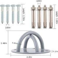Soporte de montaje en techo para Gimnasio y Hogar, Correa de suspensión, anclaje para anillos Olímpico, entrenamiento Físico, yoga, columpio, Cuerdas de Batalla, Banda de Resistencia y B - details 0