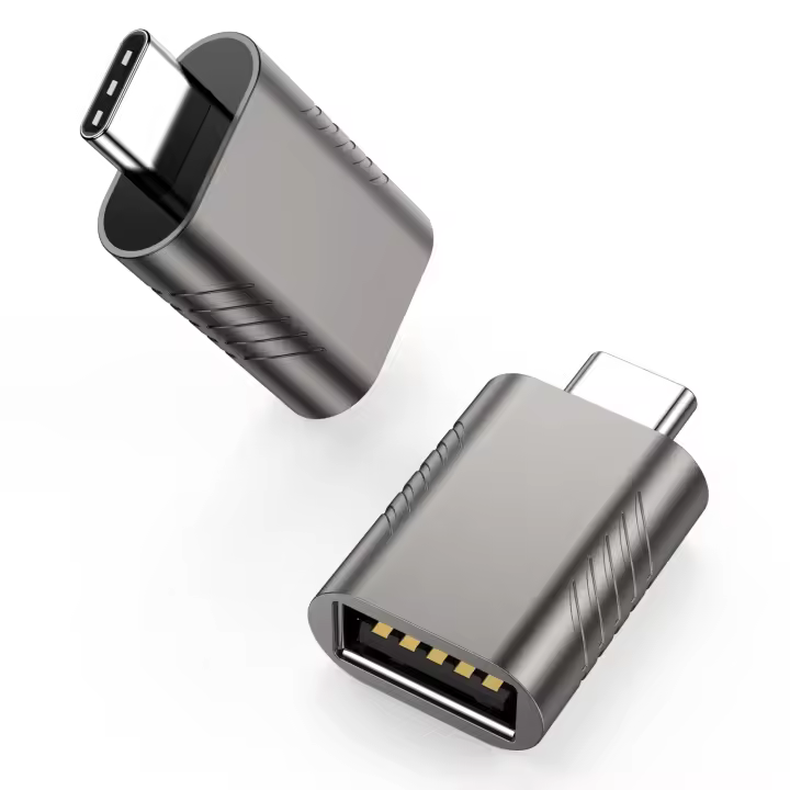Adaptador USB-C a USB (2 Unidades) USB-C a USB 3.0 Hembra OTG para teléfono móvil, Thunderbolt 4/3 a USB 3.0 Compatible - 1