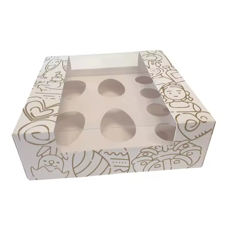 Caja de Cartón Glotomania para Huevos de Pascua y Bombones - 20 Cm - 1