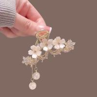 1pcs Hermoso Y Elegante Pinza Para Cabello Con Flor De Cristal Y Perla Para Mujeres Y Niñas Accesorios De Peluca Para Fiestas Y Cuentas De Cabellera - details 0